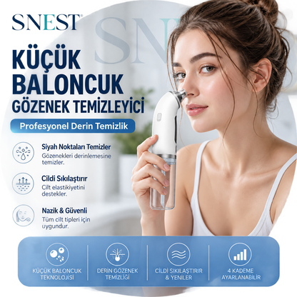 SNEST™ AquaGlow Pro | Vakumlu Gözenek Temizleme & Cilt Bakım Cihazı